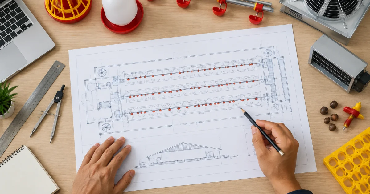 How to Build a Poultry Equipment Layout Plan for a New Commercial House